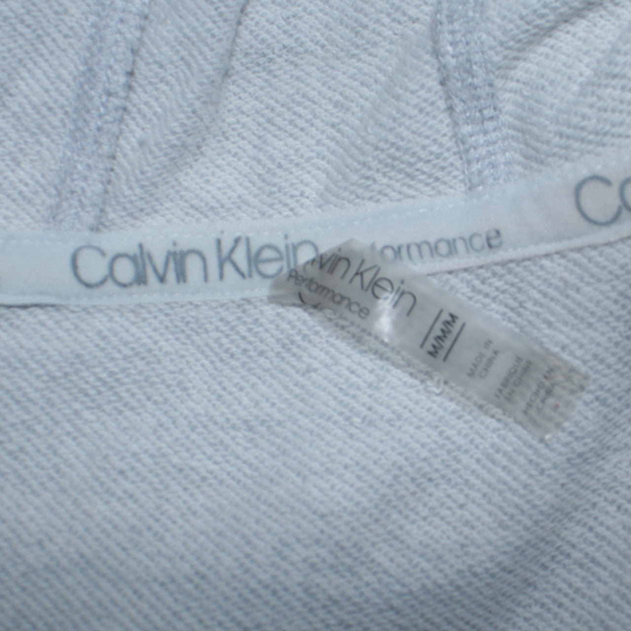 Mens UK Size M Calvin Klein Grey Full Zip Hoodie