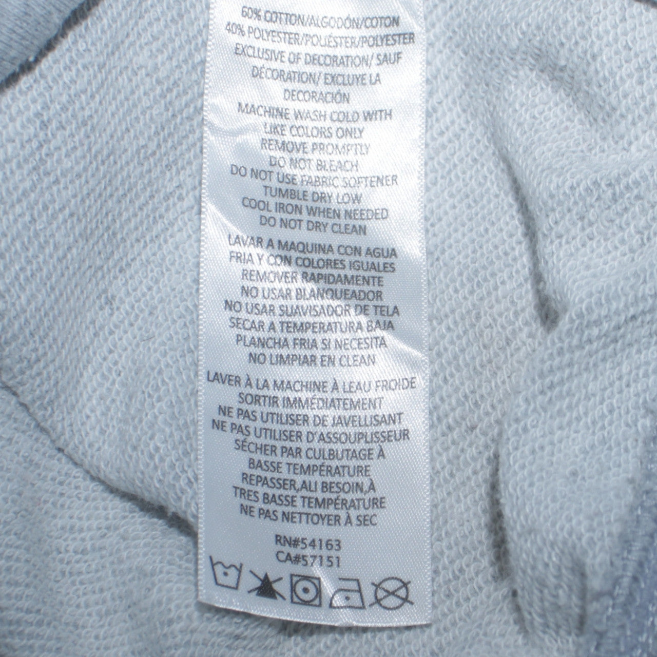 Mens UK Size M Calvin Klein Grey Full Zip Hoodie