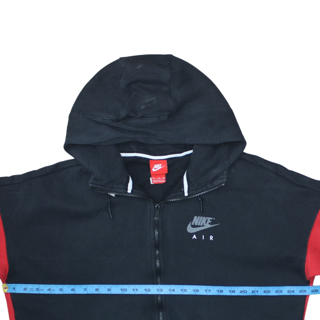 Mens UK Size 2XL Nike Black Full Zip Hoodie