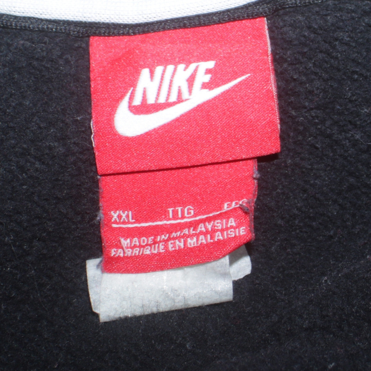 Mens UK Size 2XL Nike Black Full Zip Hoodie