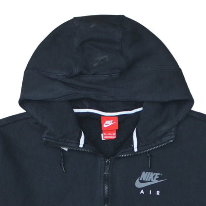 Mens UK Size 2XL Nike Black Full Zip Hoodie