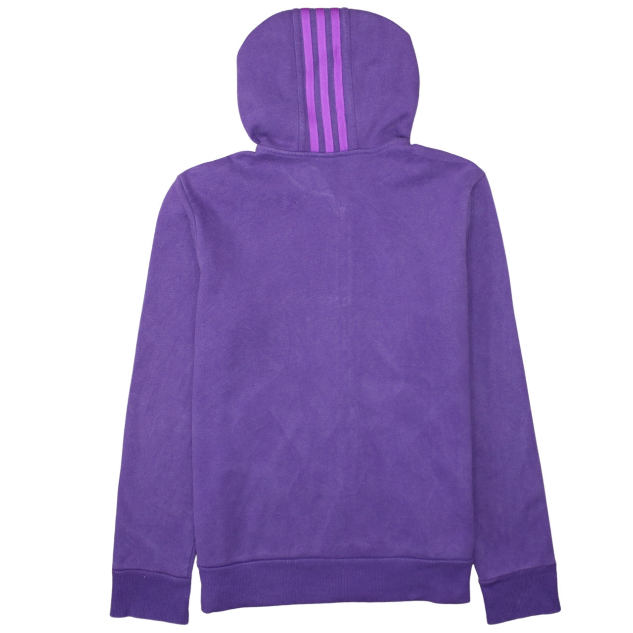 Womens UK Size L adidas Purple Full Zip Hoodie