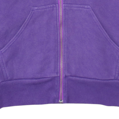 Womens UK Size L adidas Purple Full Zip Hoodie