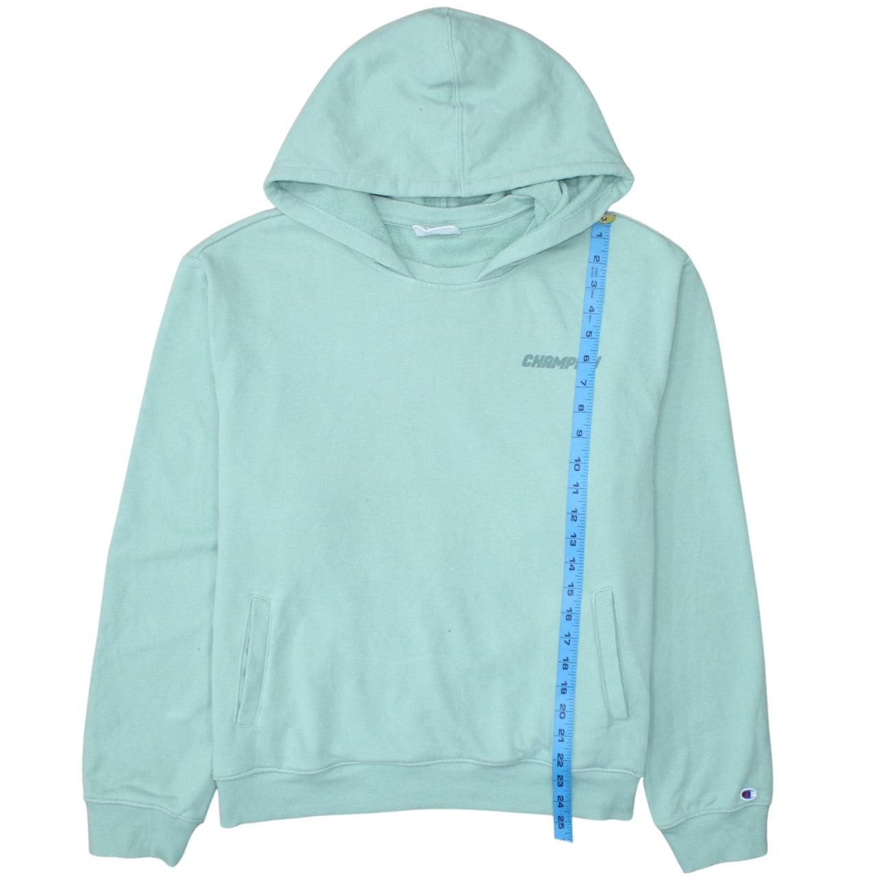 Womens UK Size XL Champion Green Pullover Hoodie