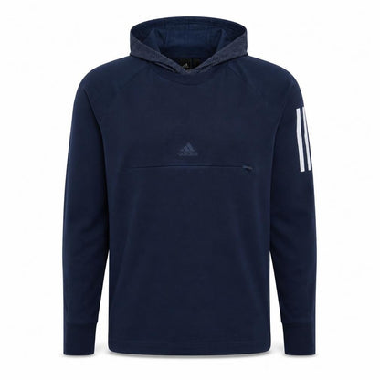 Mens UK Size L adidas Blue Pullover Hoodie