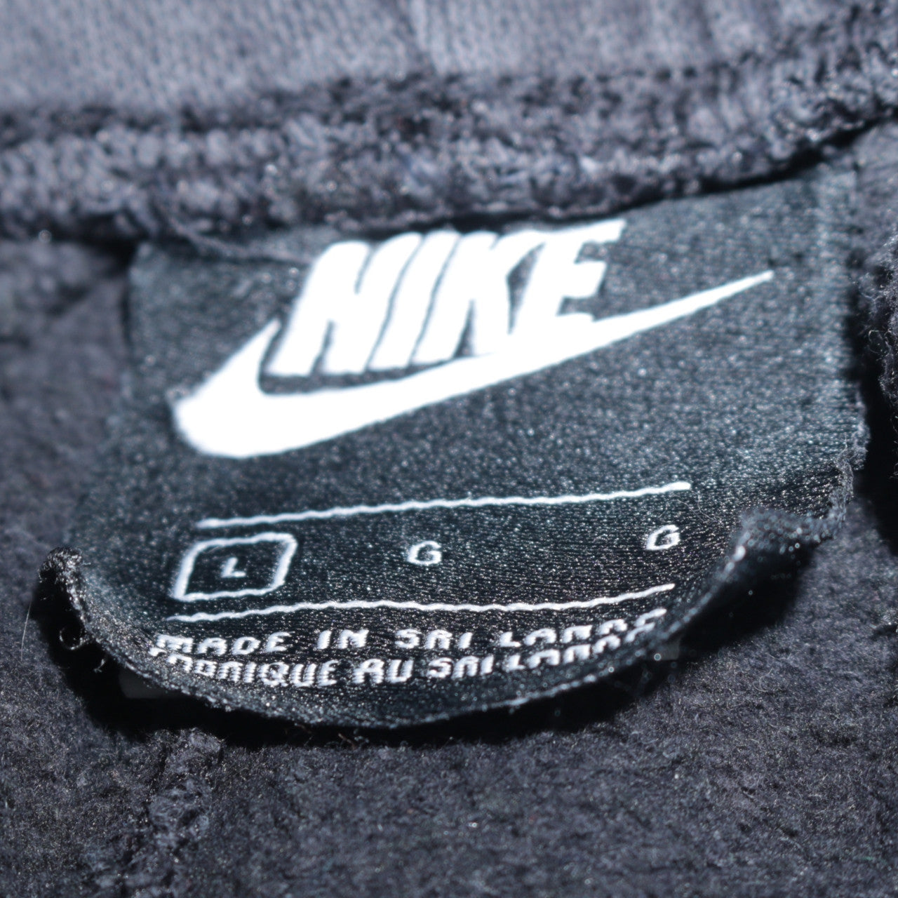 Mens UK Size L Nike Regular Fit Sweatpants Black Trousers