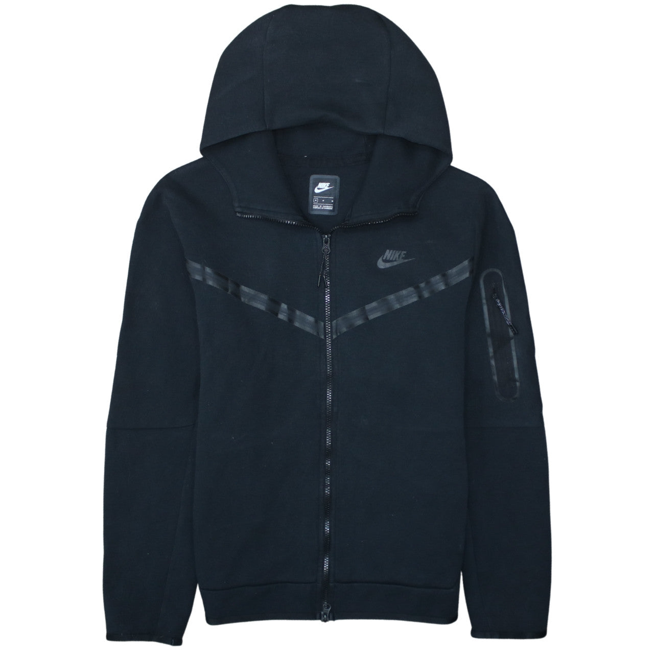 Mens UK Size M Nike Black Full Zip Hoodie