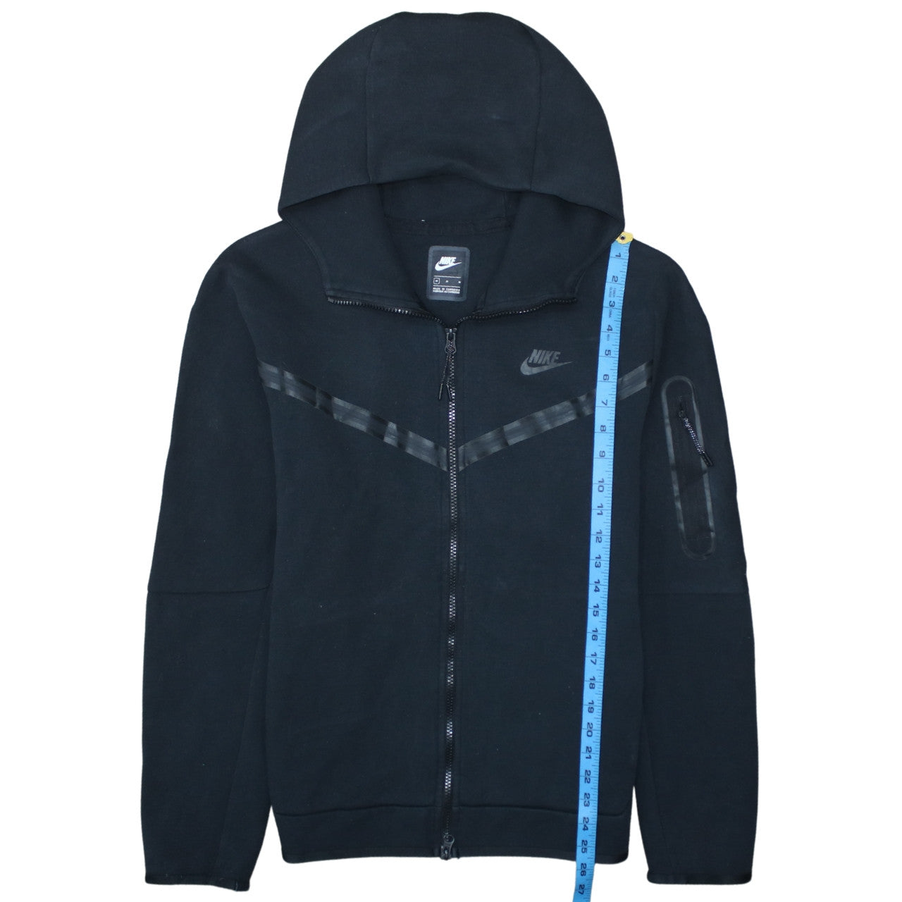 Mens UK Size M Nike Black Full Zip Hoodie