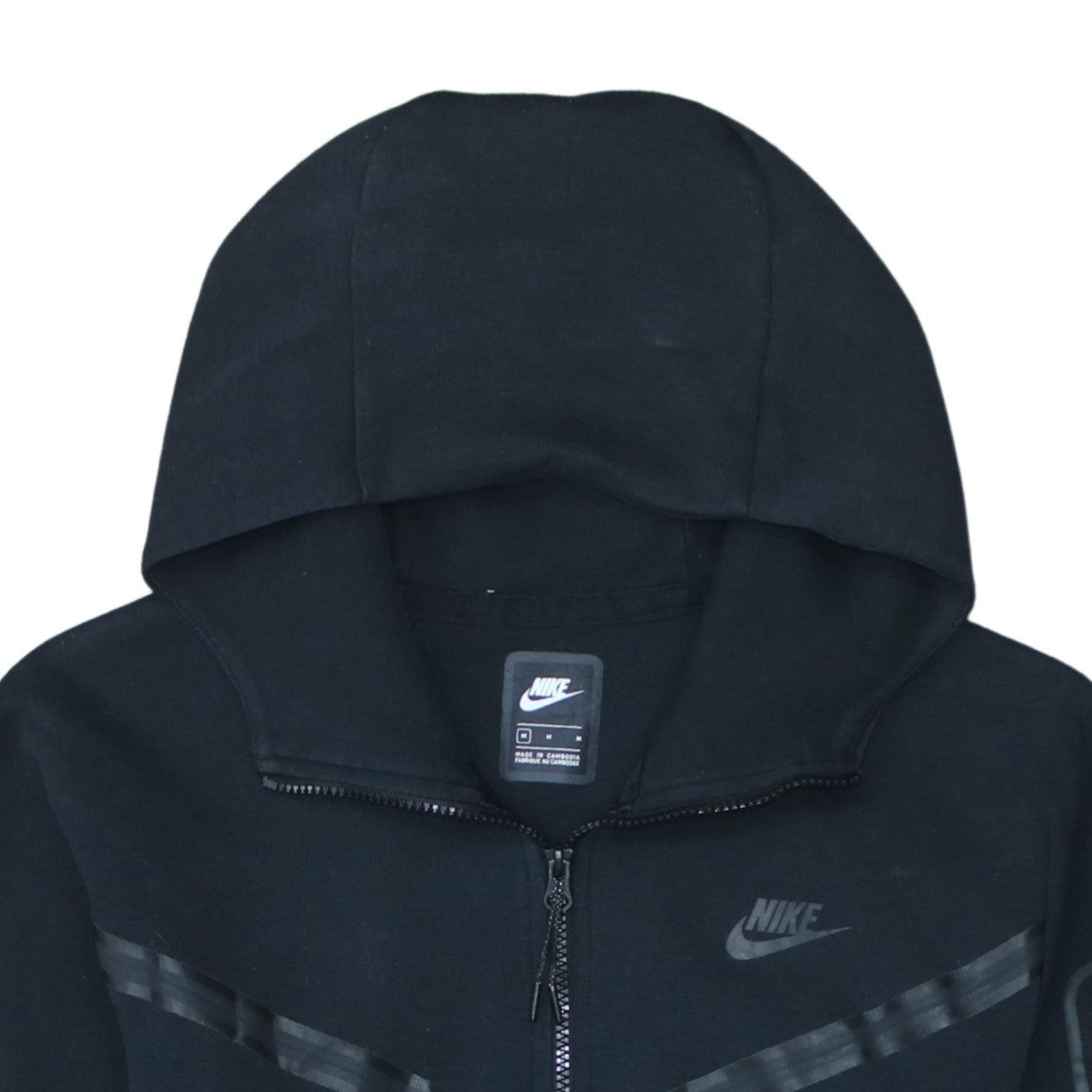 Mens UK Size M Nike Black Full Zip Hoodie
