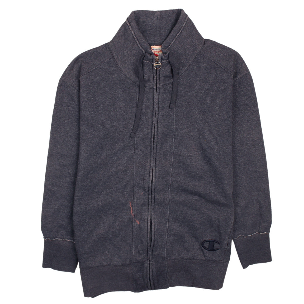 Mens UK Size XL Champion Grey Full Zip Sweatshirt