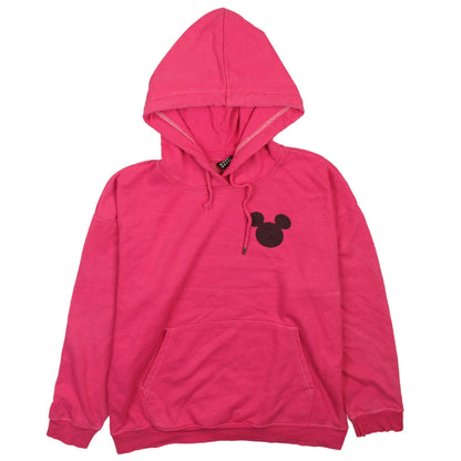 Womens UK Size S Disney Pink Pullover Hoodie