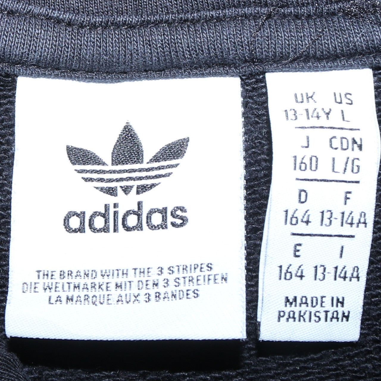 Boys UK Size 13-14 Years adidas Black Pullover Hoodie