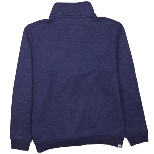 Womens UK Size 14 PUMA Blue Full Zip Sweatshirt