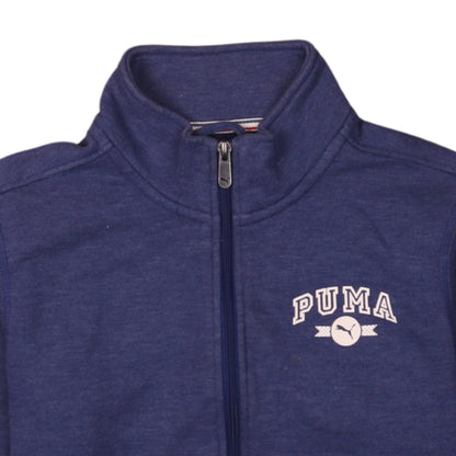 Womens UK Size 14 PUMA Blue Full Zip Sweatshirt