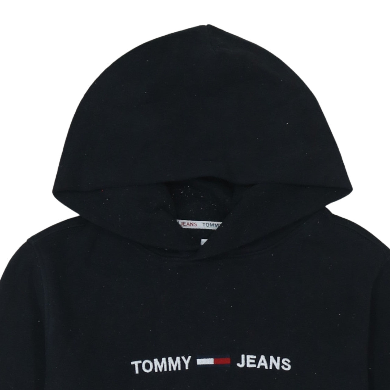 Mens UK Size S Tommy Jeans Black Pullover Hoodie