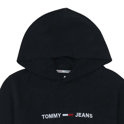 Mens UK Size S Tommy Jeans Black Pullover Hoodie