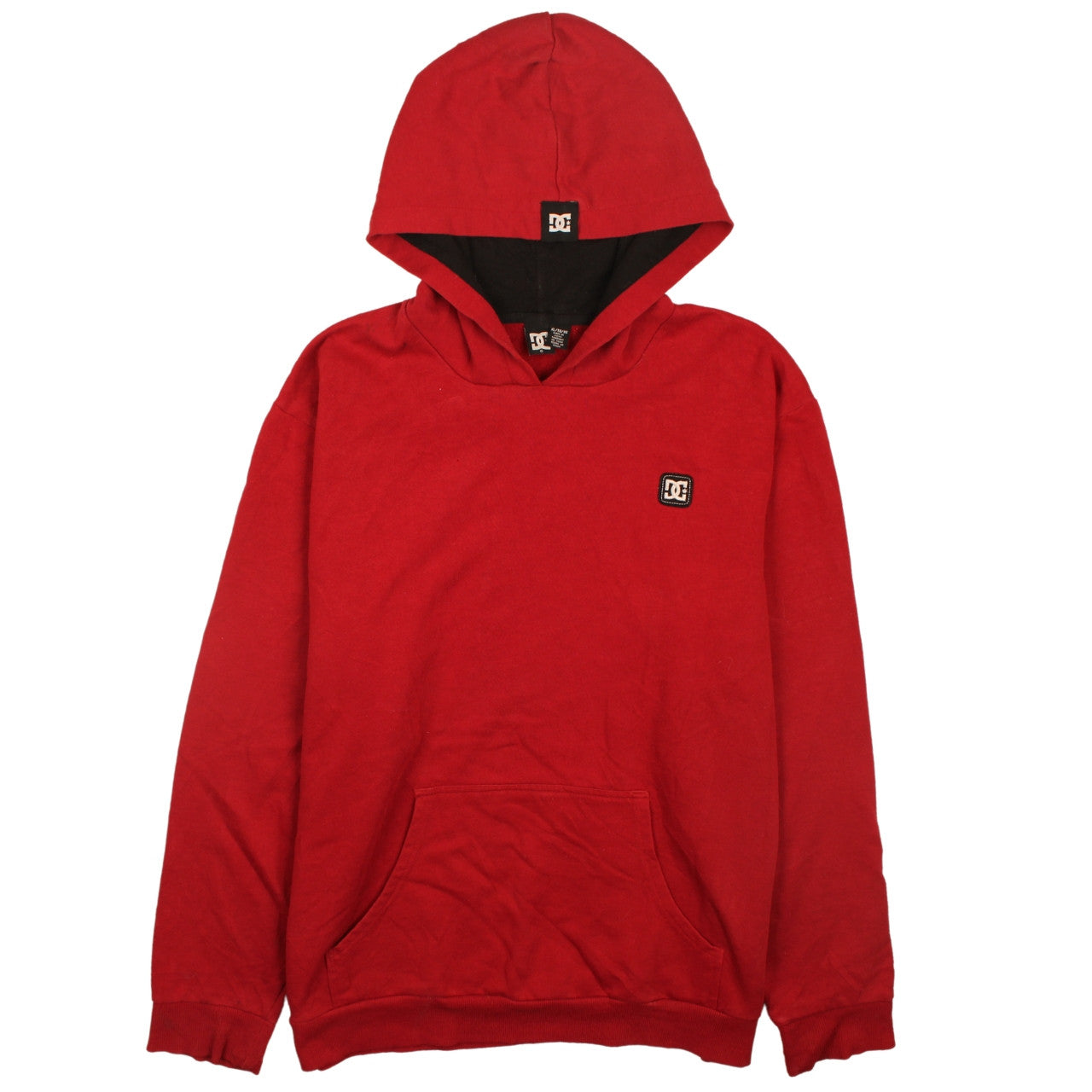 Mens UK Size XL DC Red Pullover Hoodie