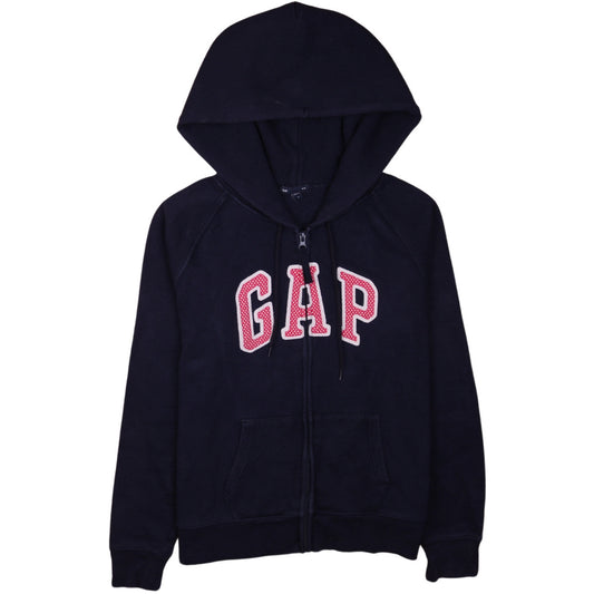 Womens UK Size L Gap Blue Full Zip Hoodie