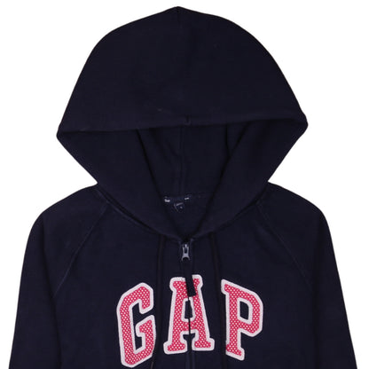 Womens UK Size L Gap Blue Full Zip Hoodie