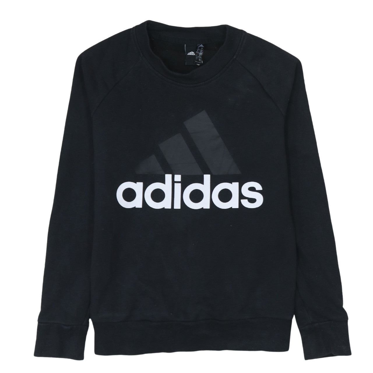 Womens UK Size S adidas Black Pullover Sweatshirt