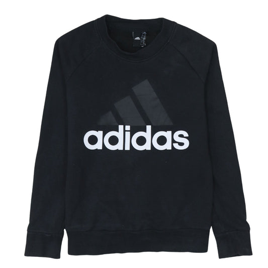 Womens UK Size S adidas Black Pullover Sweatshirt