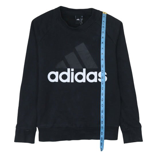 Womens UK Size S adidas Black Pullover Sweatshirt