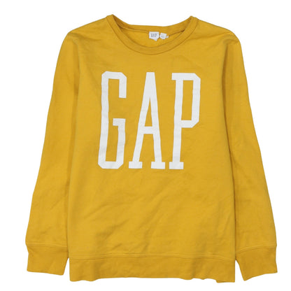 Womens UK Size L Gap Yellow Pullover Sweatshirt