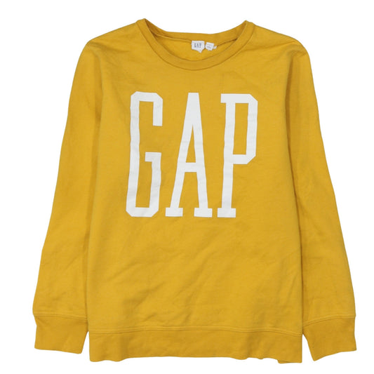 Womens UK Size L Gap Yellow Pullover Sweatshirt