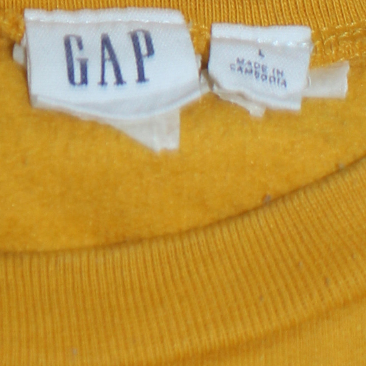 Womens UK Size L Gap Yellow Pullover Sweatshirt