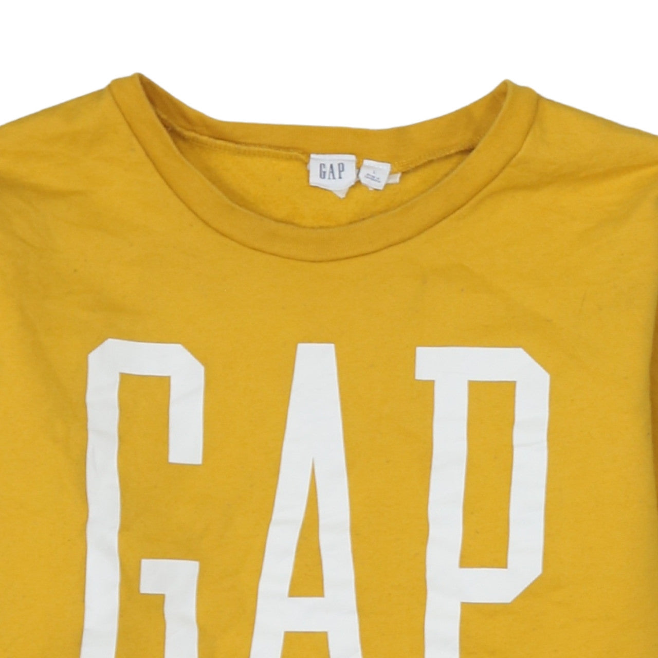 Womens UK Size L Gap Yellow Pullover Sweatshirt