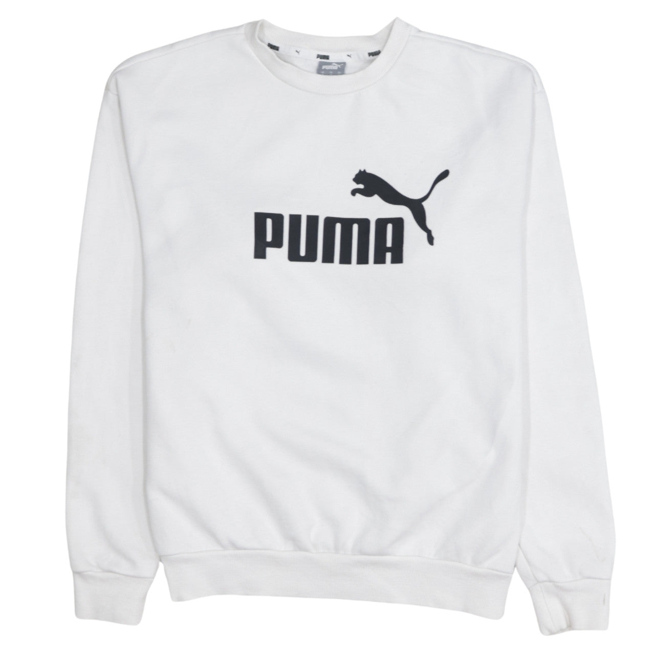 Womens UK Size S PUMA White Pullover Sweatshirt