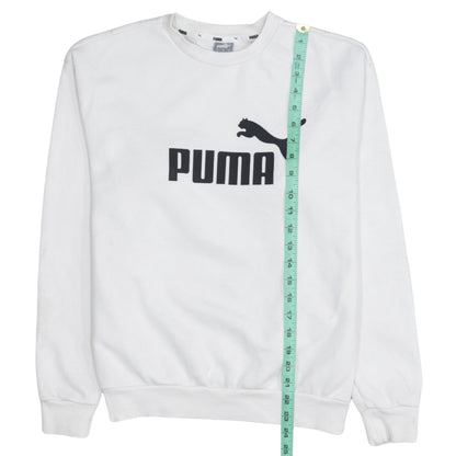 Womens UK Size S PUMA White Pullover Sweatshirt