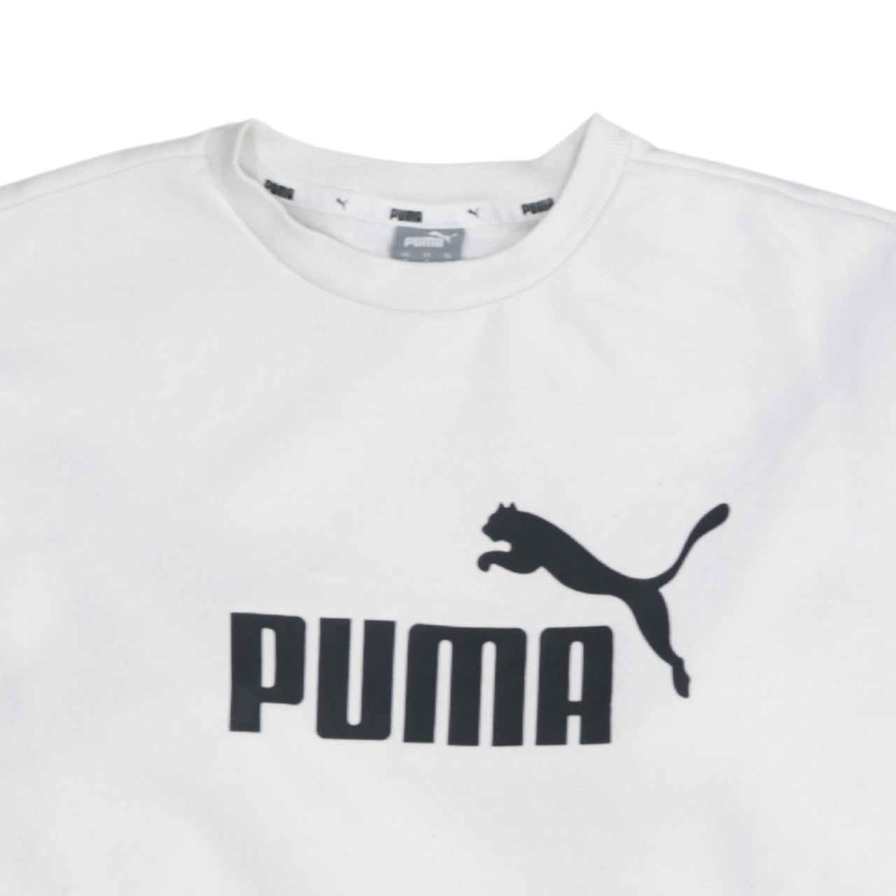 Womens UK Size S PUMA White Pullover Sweatshirt