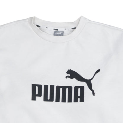 Womens UK Size S PUMA White Pullover Sweatshirt
