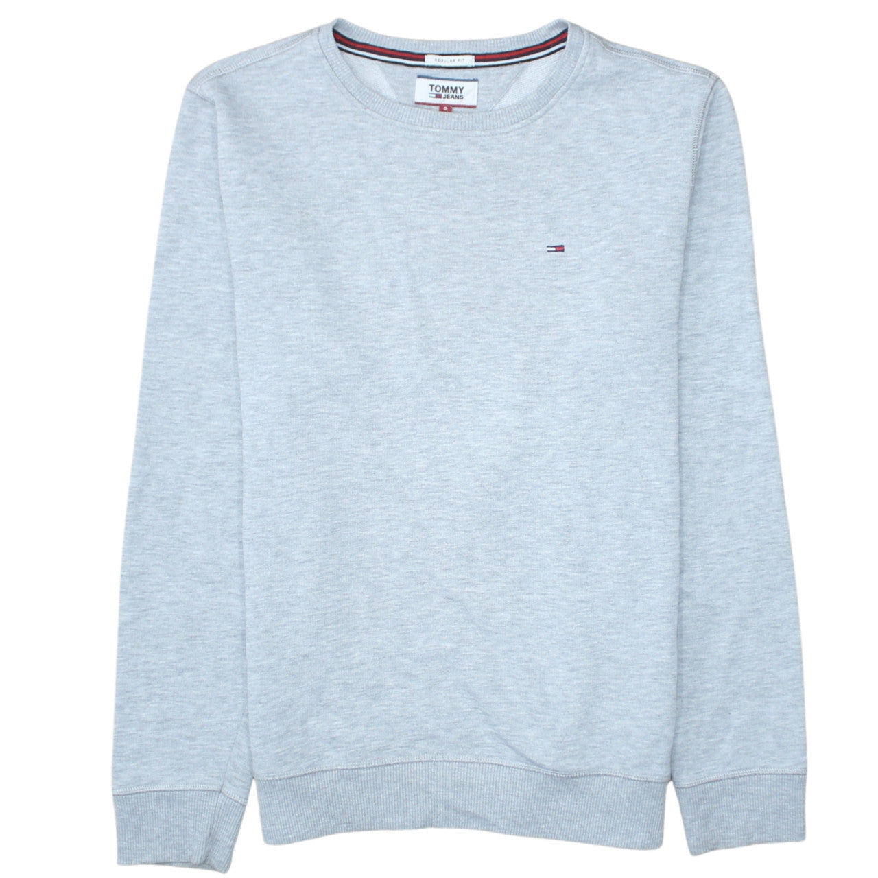 Mens UK Size S Tommy Jeans Grey Pullover Sweatshirt