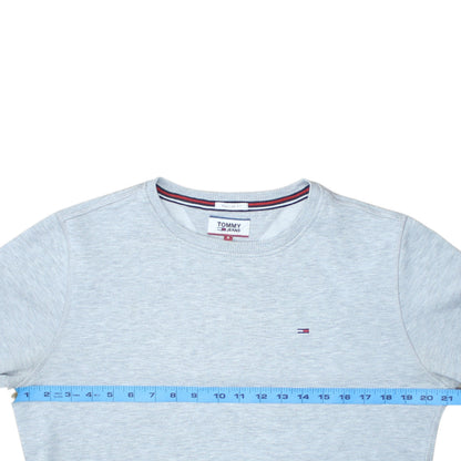 Mens UK Size S Tommy Jeans Grey Pullover Sweatshirt