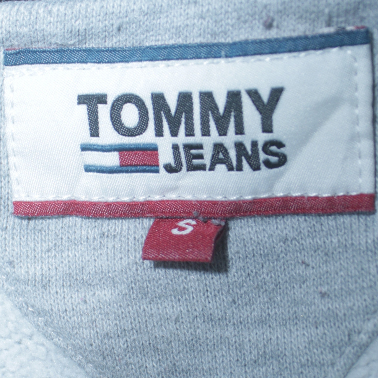 Mens UK Size S Tommy Jeans Grey Pullover Sweatshirt