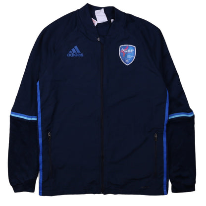 Adidas Boys Blue Full Zip Hoodie Sweatshirt 13-14 Years Football ClimaCool