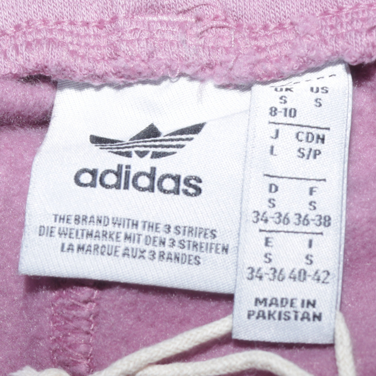Womens UK Size S adidas Regular Fit Sweatpants Purple Trousers
