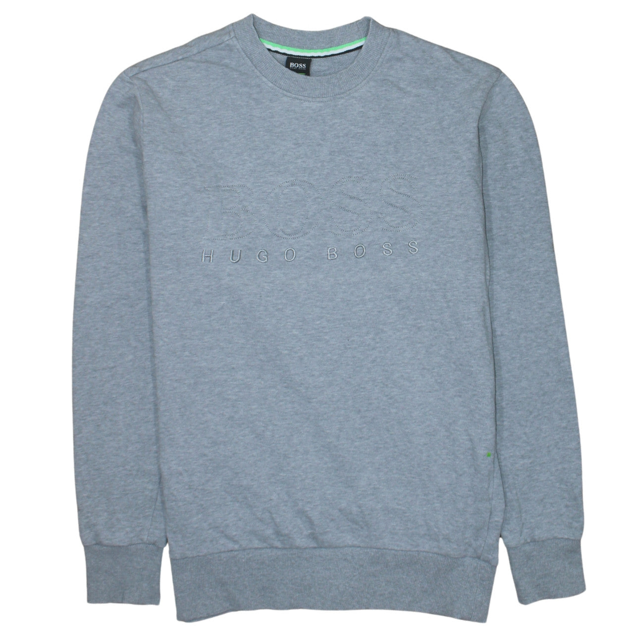 Mens UK Size L HUGO BOSS Grey Pullover Sweatshirt