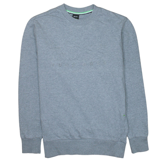 Mens UK Size L HUGO BOSS Grey Pullover Sweatshirt
