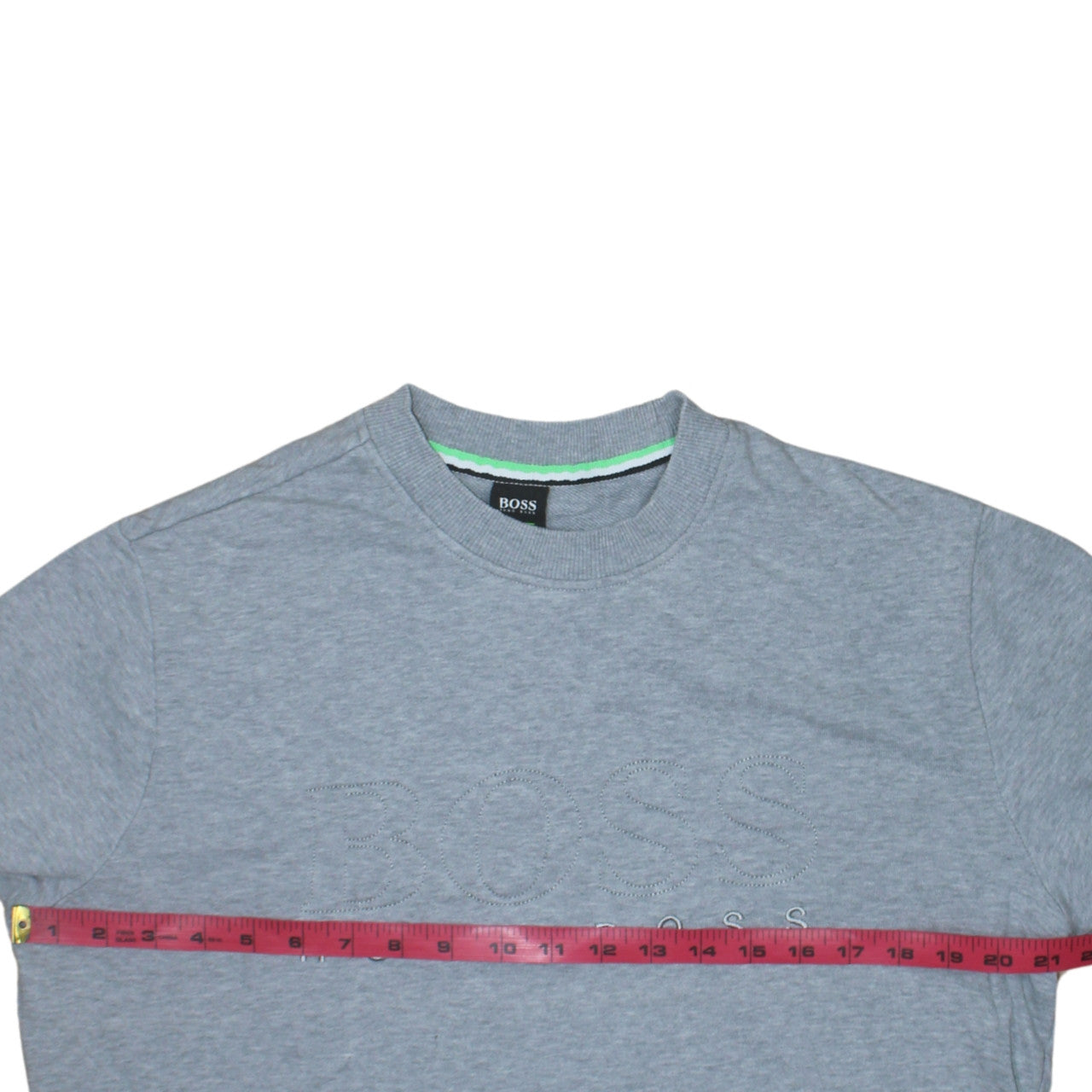 Mens UK Size L HUGO BOSS Grey Pullover Sweatshirt