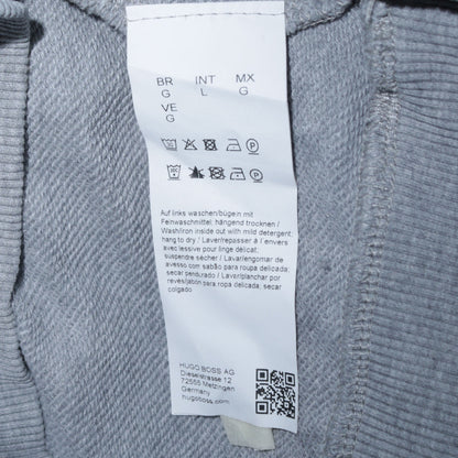 Mens UK Size L HUGO BOSS Grey Pullover Sweatshirt