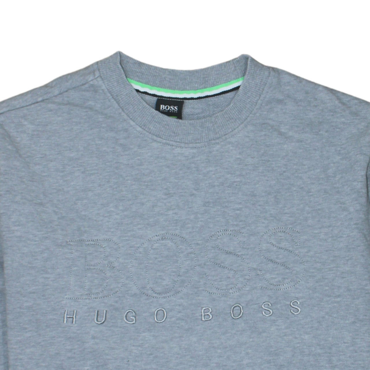 Mens UK Size L HUGO BOSS Grey Pullover Sweatshirt