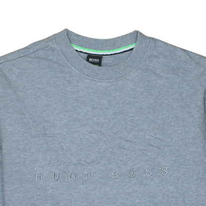 Mens UK Size L HUGO BOSS Grey Pullover Sweatshirt