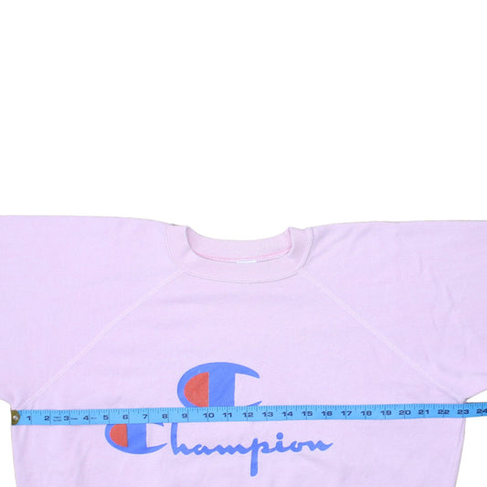 Womens UK Size L Champion Pink Pullover Sweatshirt