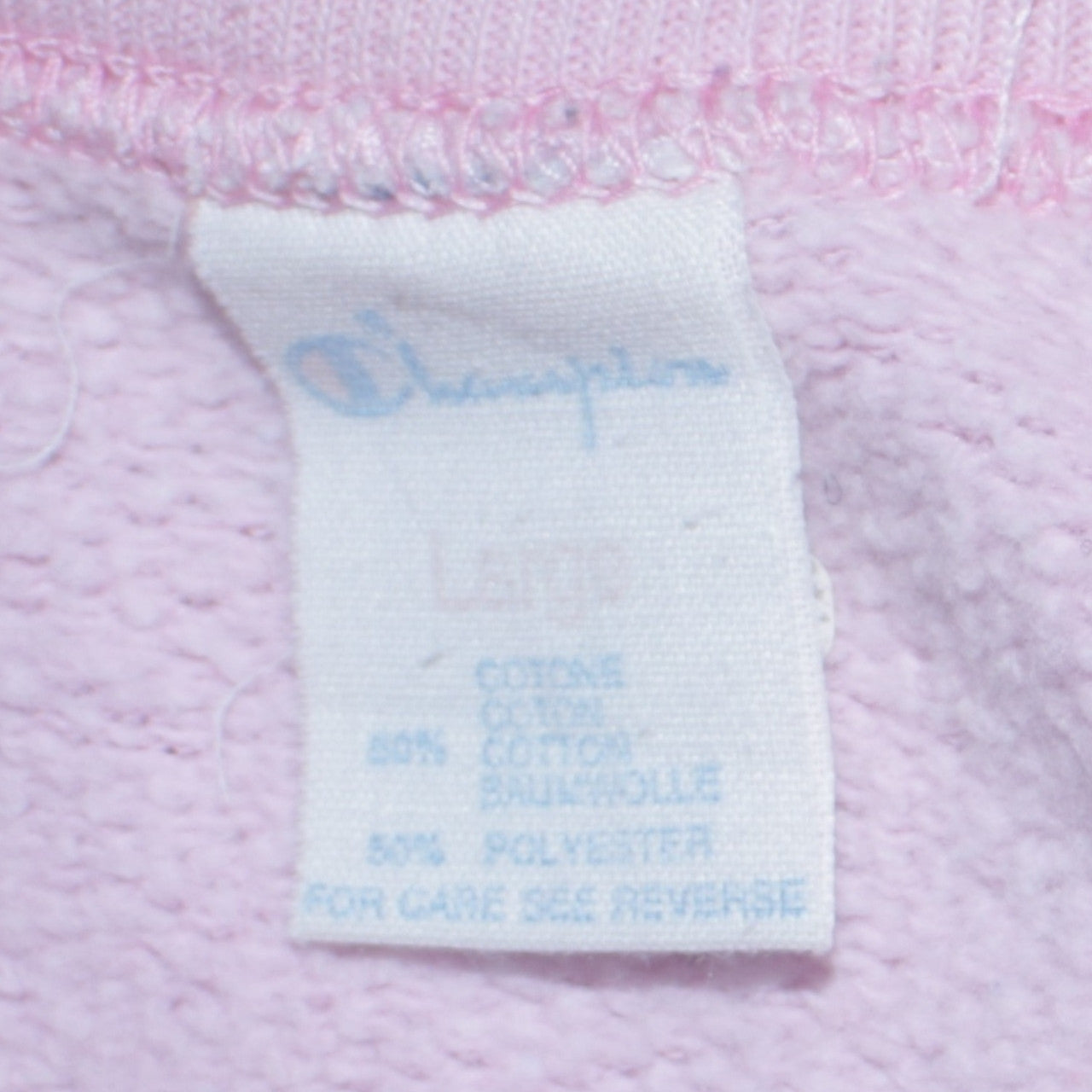 Womens UK Size L Champion Pink Pullover Sweatshirt