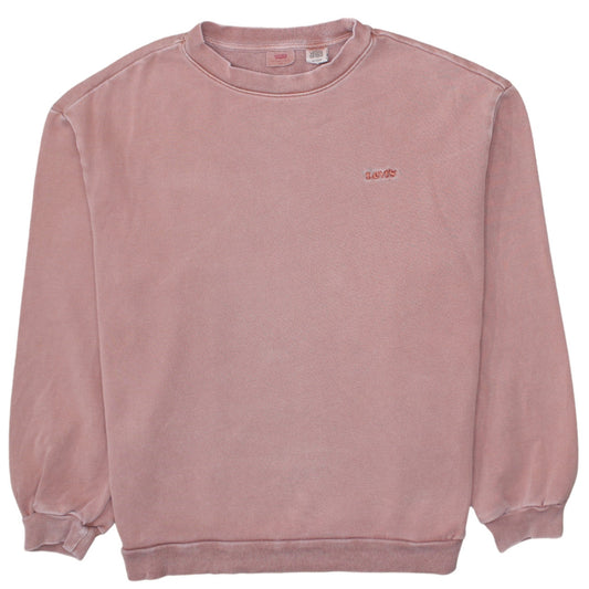 Womens UK Size XS Levi's Pink Pullover Sweatshirt