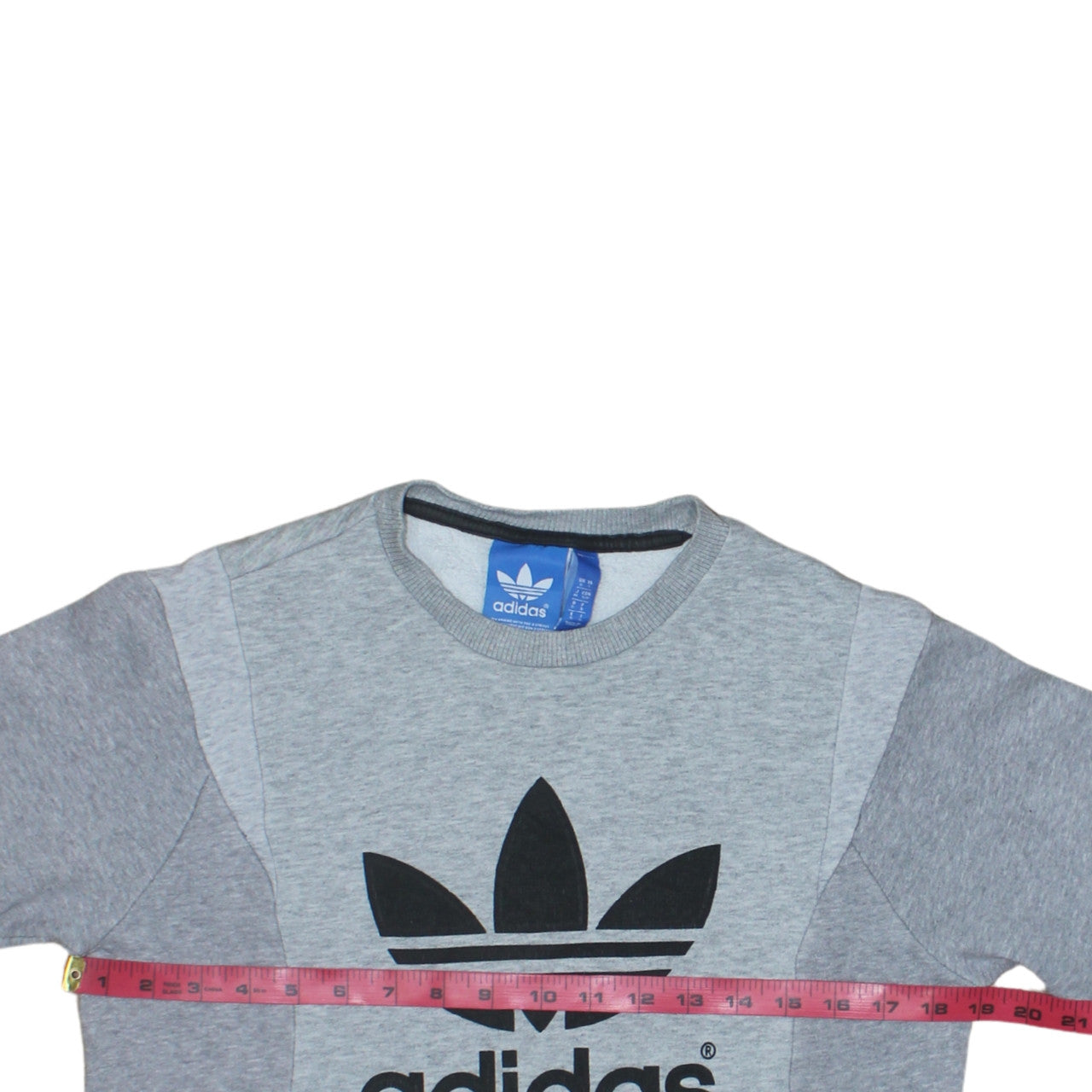 Womens UK Size S adidas Grey Pullover Sweatshirt