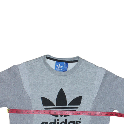 Womens UK Size S adidas Grey Pullover Sweatshirt